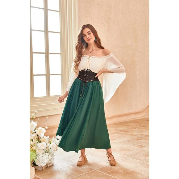 Belts For Women Red Renaissance Corset Waist Belt With Lace-up Front Gothic🙀 - Picture 5 of 5